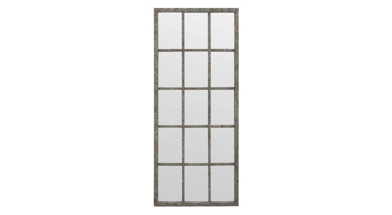 Grand Miroir Rectangulaire Fenêtre En Épicéa Massif