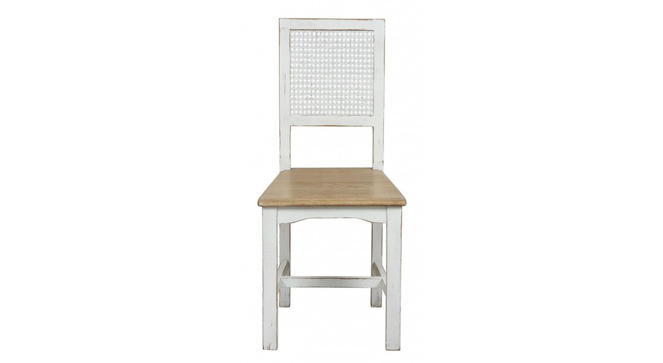 Chaise En Bois Assise En Bois Dossier Canné
