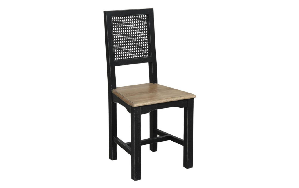 Chaise En Bois Assise En Bois Dossier Canné