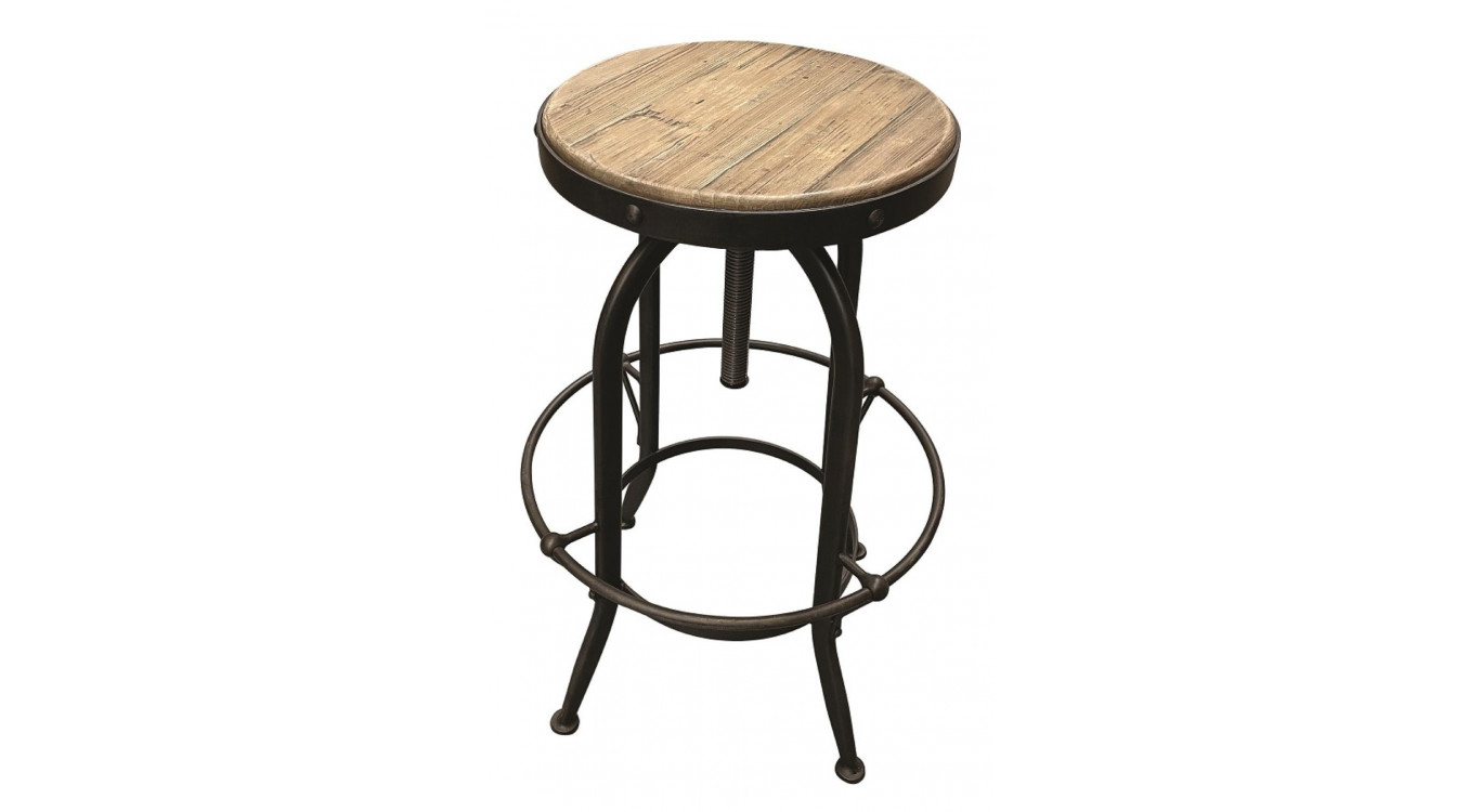 Tabouret Haut Assise En Pin