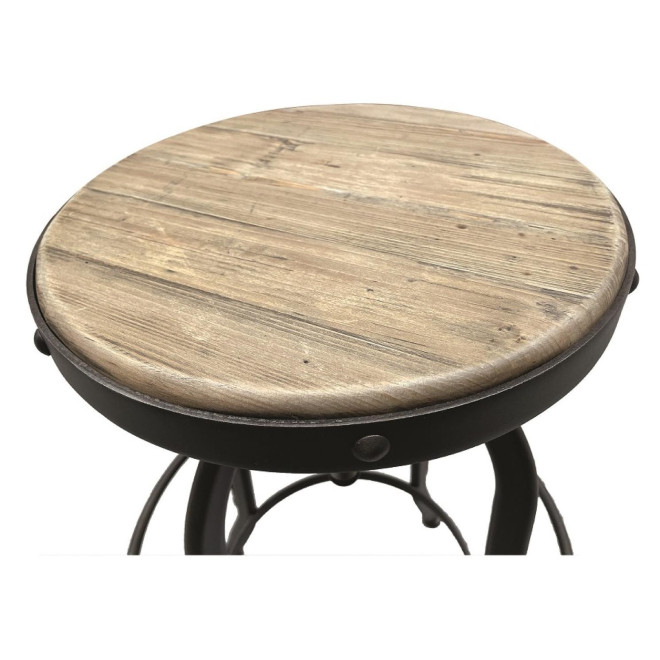 Tabouret Haut Assise En Pin
