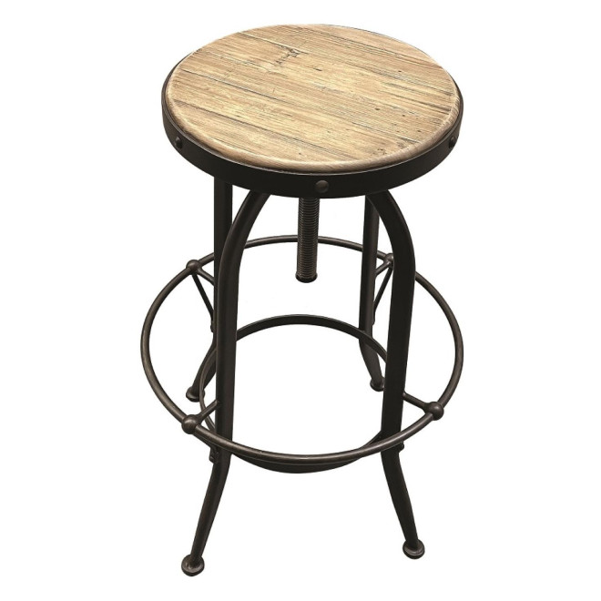 Tabouret Haut Assise En Pin