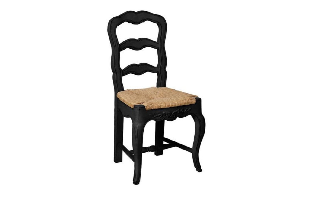 Chaise En Bois Assise Paillée Pieds