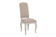 Silla de madera Asiento de tela Respaldo de tela