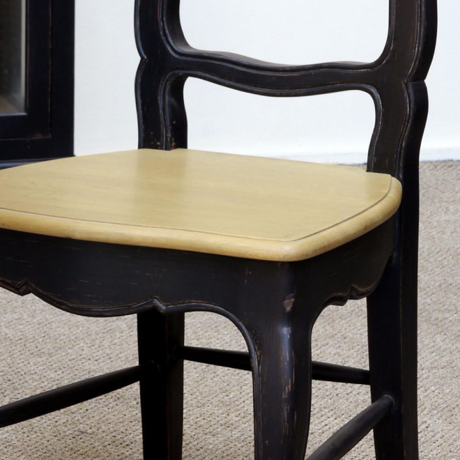Chaise En Bois Assise En Bois Louise