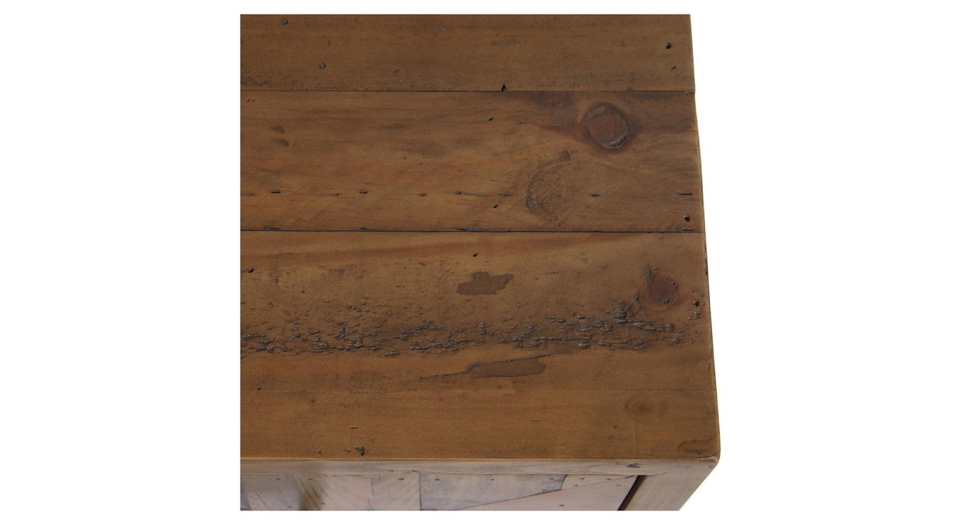 Chevet 1 Tiroir Pieds En Bois