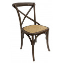 Dark oak bistro chair in birch