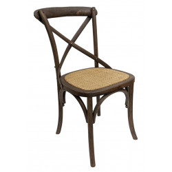 Chaise bistrot chêne foncé...