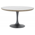 Table ronde plateau marbre