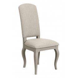 Chaise En Bois Assise En Tissu Dossier En Tissu