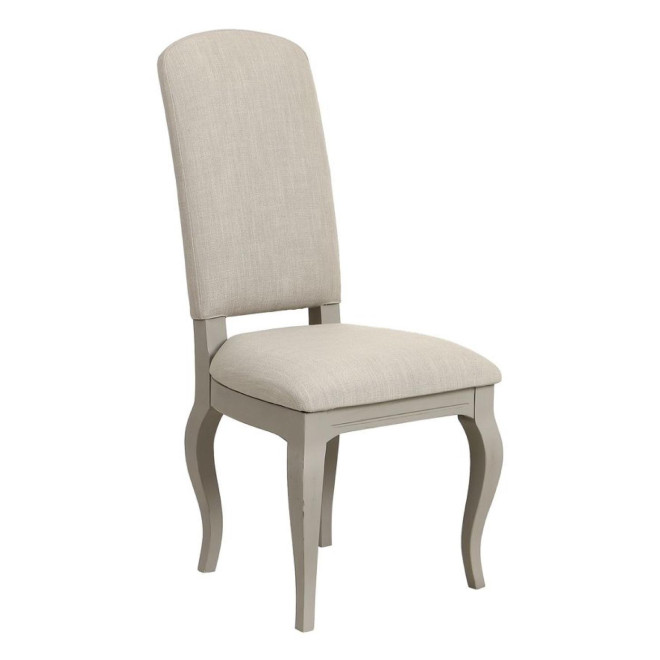 Chaise En Bois Assise En Tissu Dossier En Tissu