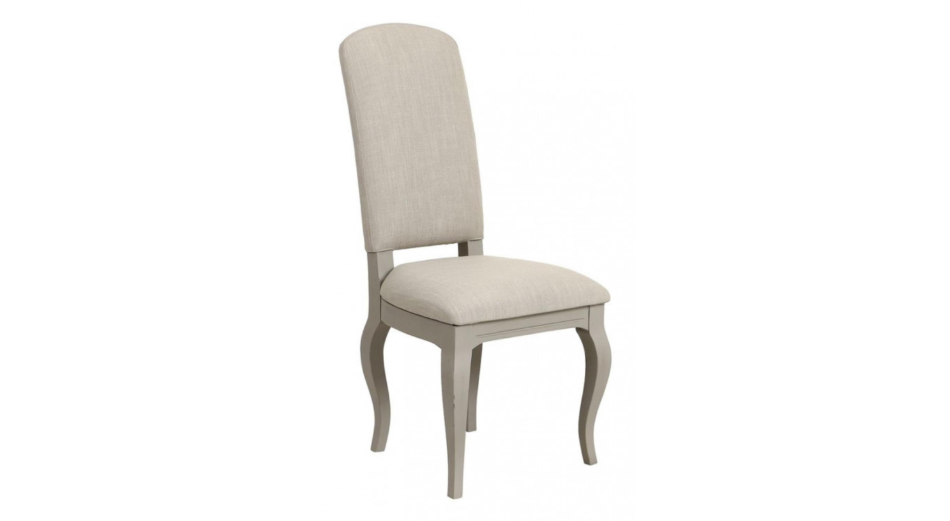Chaise En Bois Assise En Tissu Dossier En Tissu