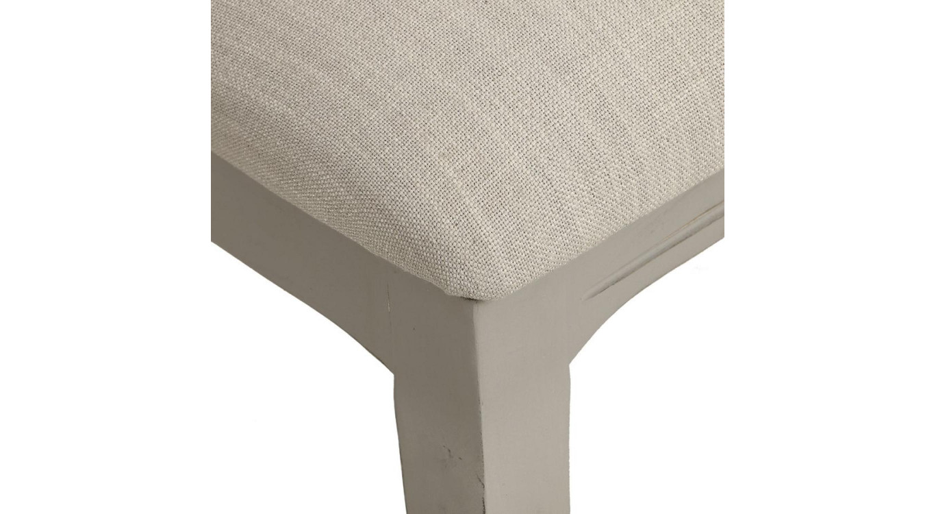 Chaise En Bois Assise En Tissu Dossier En Tissu