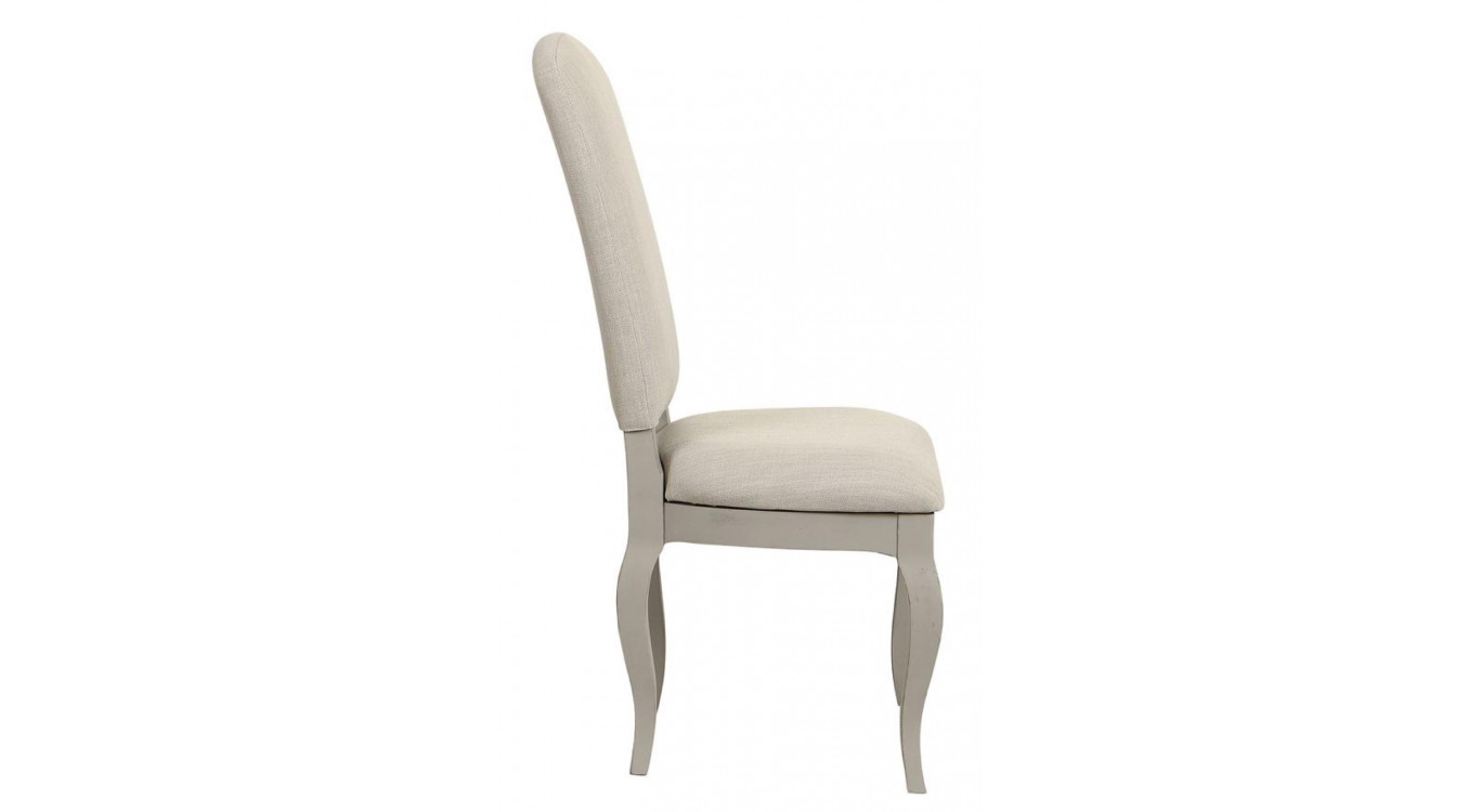 Chaise En Bois Assise En Tissu Dossier En Tissu