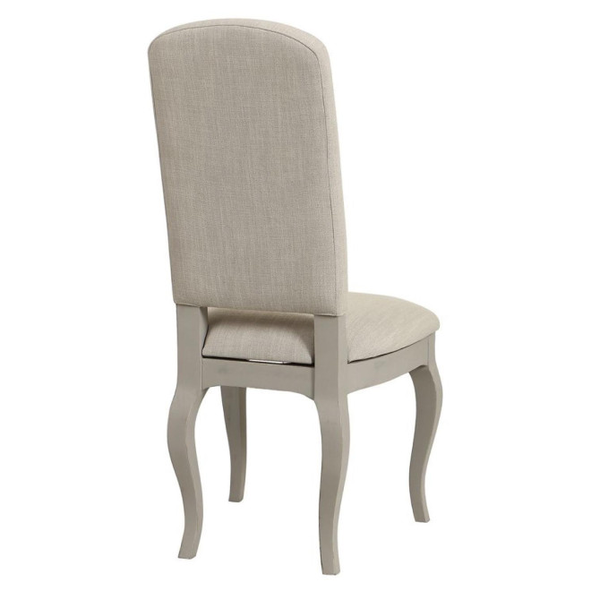 Chaise En Bois Assise En Tissu Dossier En Tissu