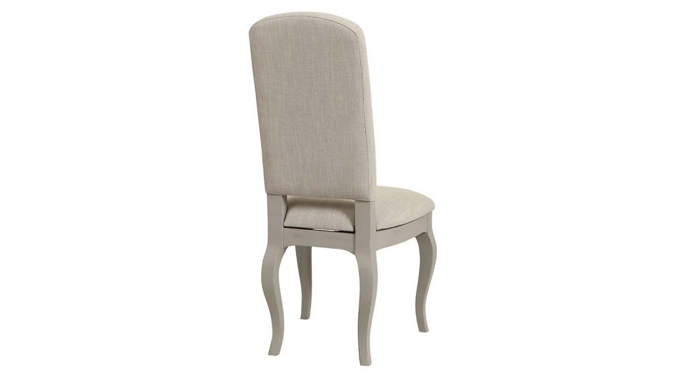 Chaise En Bois Assise En Tissu Dossier En Tissu