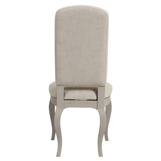 Chaise En Bois Assise En Tissu Dossier En Tissu