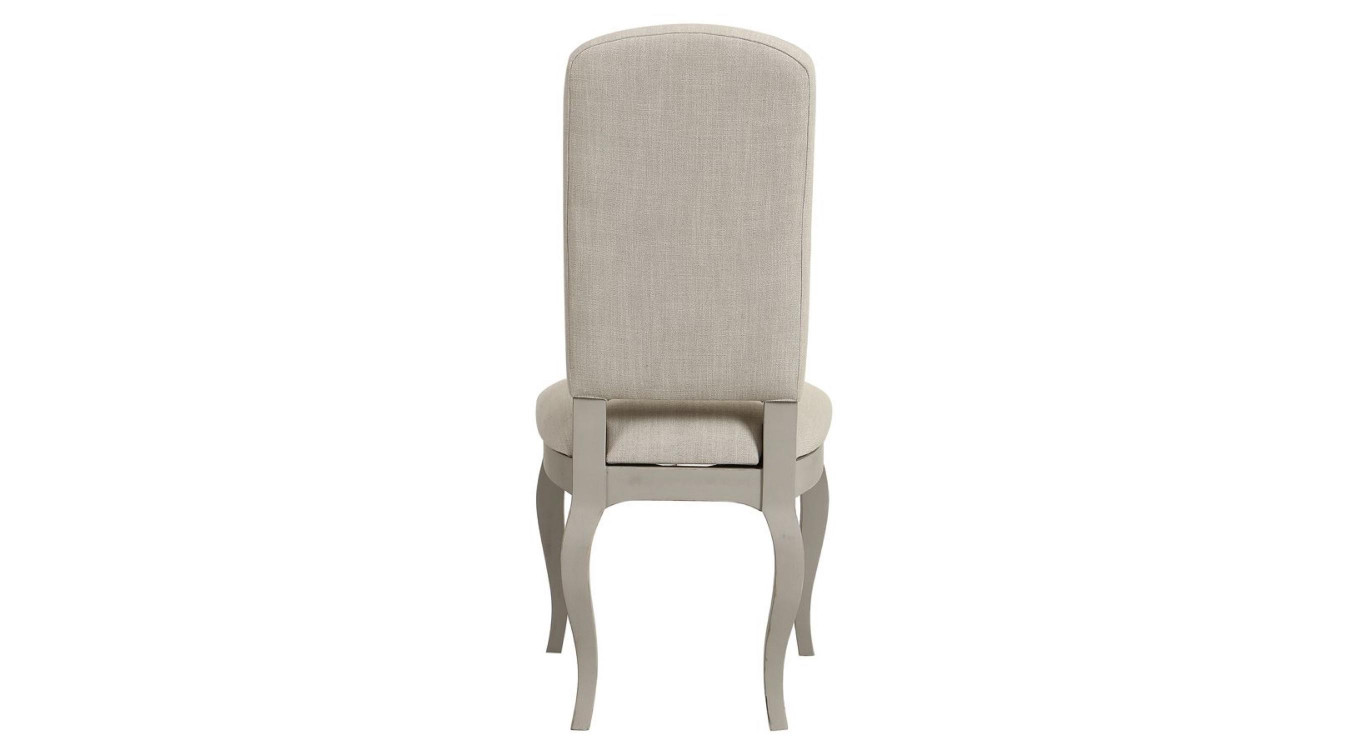 Chaise En Bois Assise En Tissu Dossier En Tissu