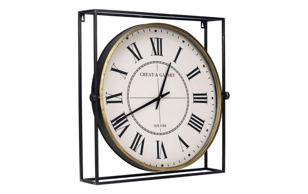 Horloge Pivotante En Métal 65X65