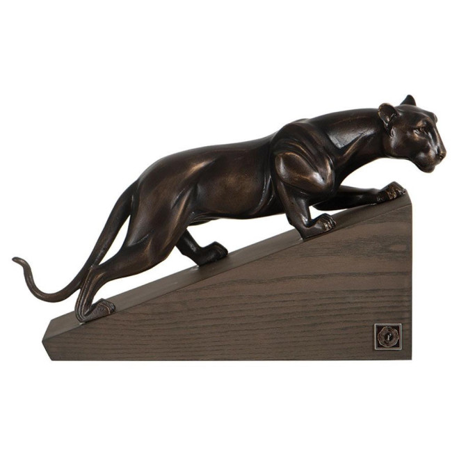 Statue Félin Sur Socle