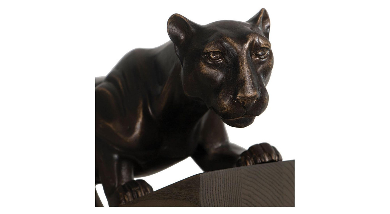 Statue Félin Sur Socle