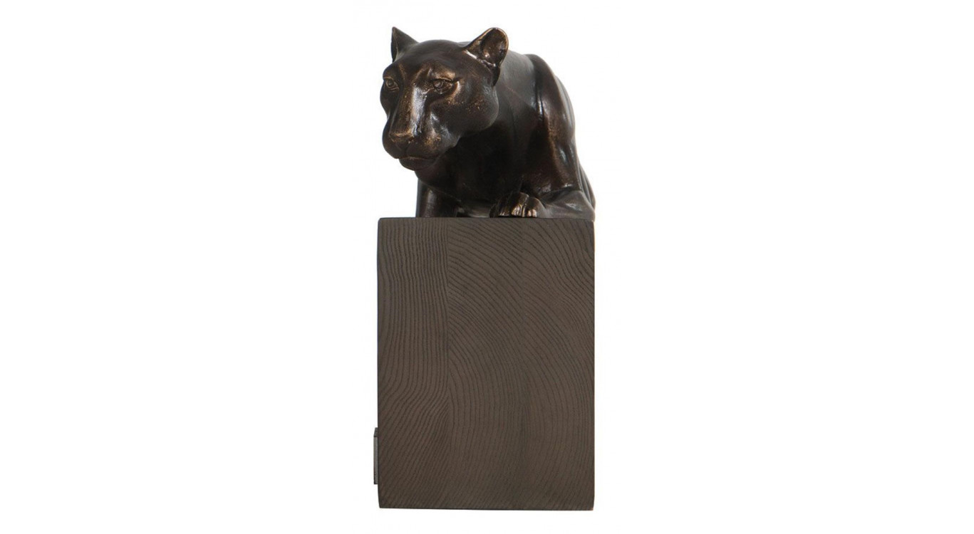 Statue Félin Sur Socle