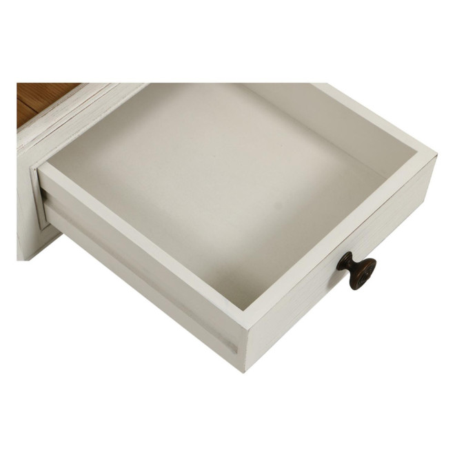 Mesa de centro cuadrada con tapa de cristal