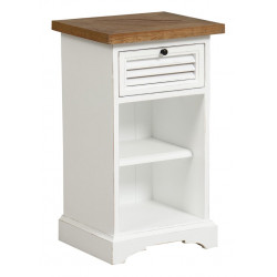 Nachttisch 1 Schublade Tablett Holz