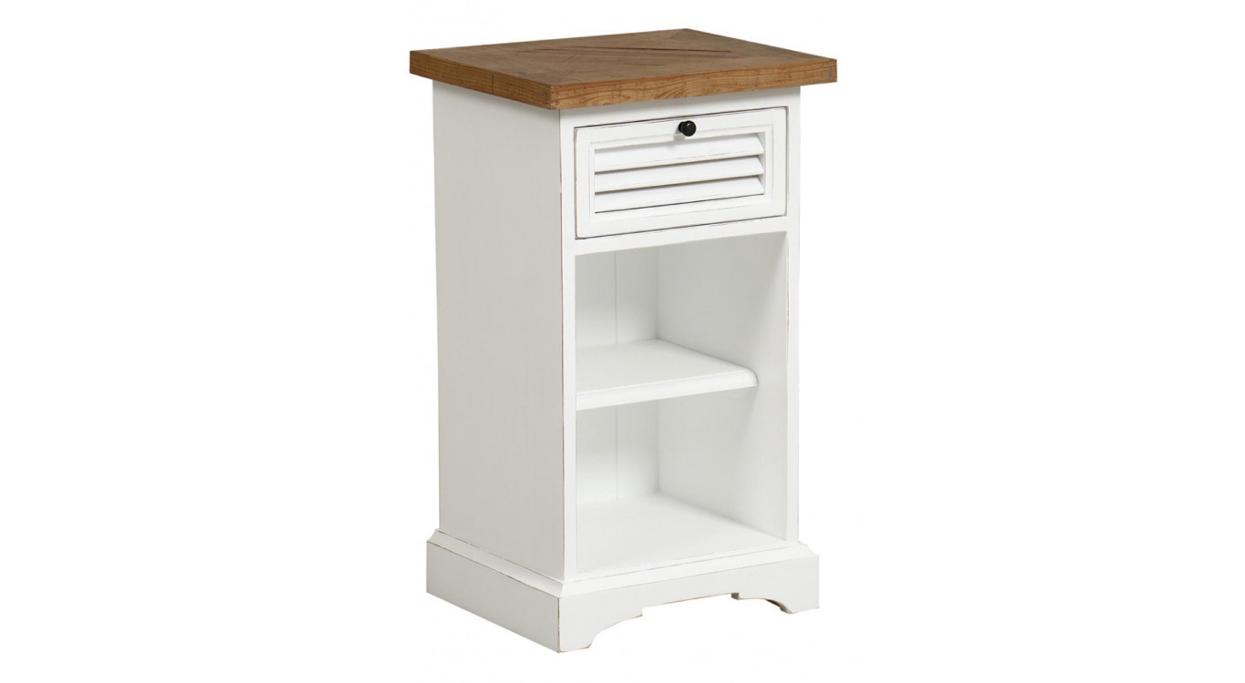 1 Drawer Bedside Wooden Tray