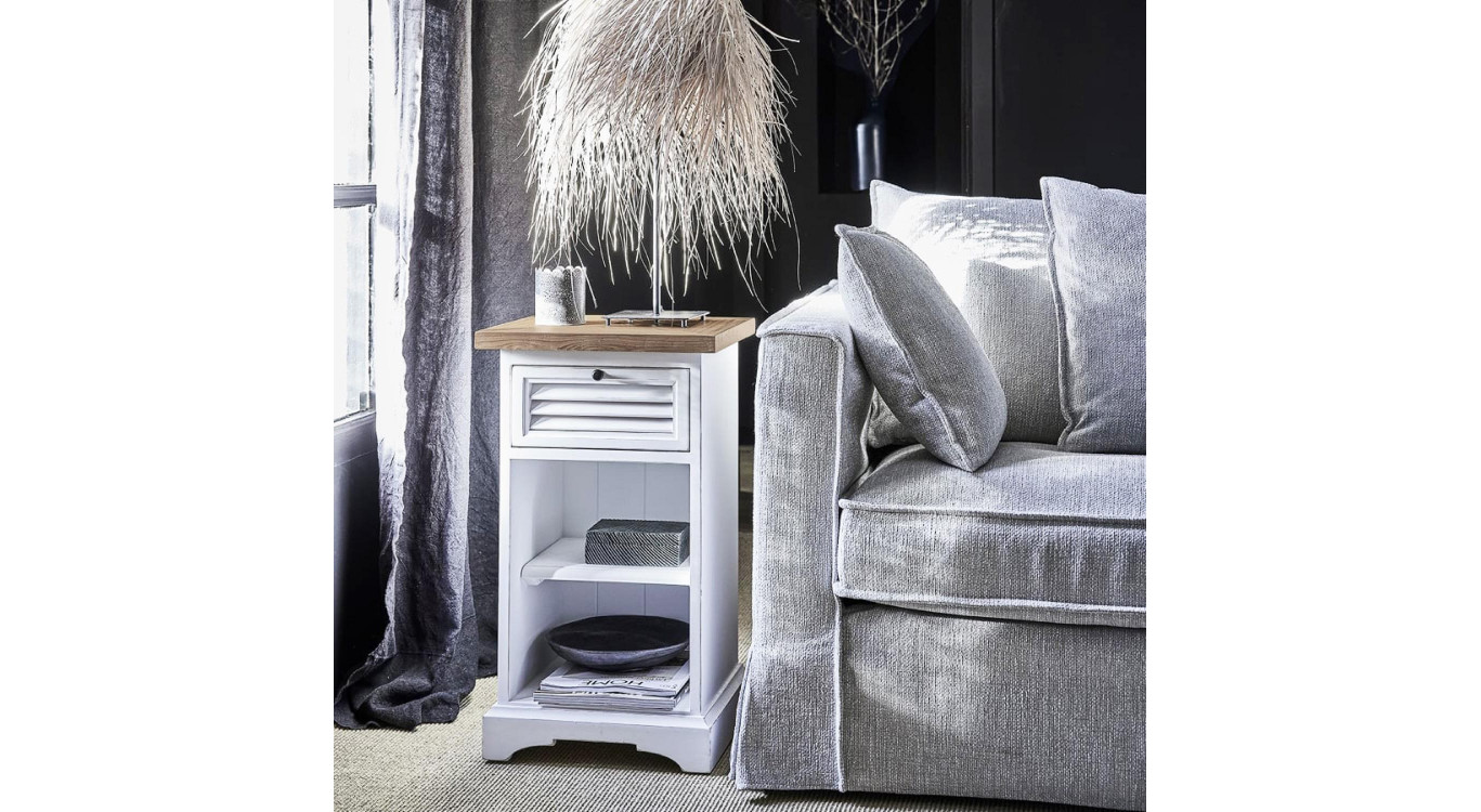 1 Drawer Bedside Wooden Tray