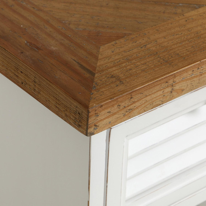 1 Drawer Bedside Wooden Tray