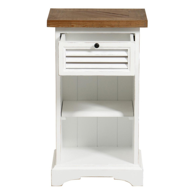 1 Drawer Bedside Wooden Tray