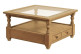 Niedriger Tisch Quadratisch Glasplatte
