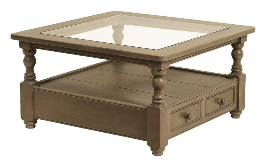 Niedriger Tisch Quadratisch Glasplatte
