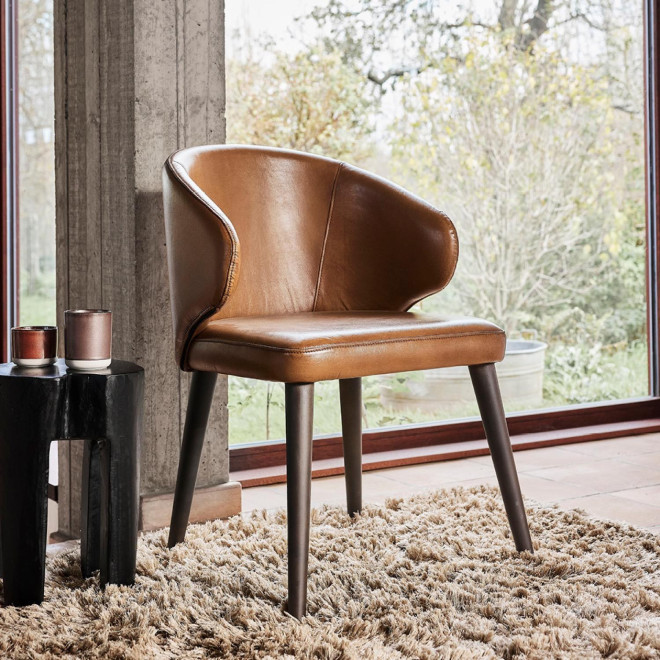 Chaise Jonas En Cuir Personnalisable