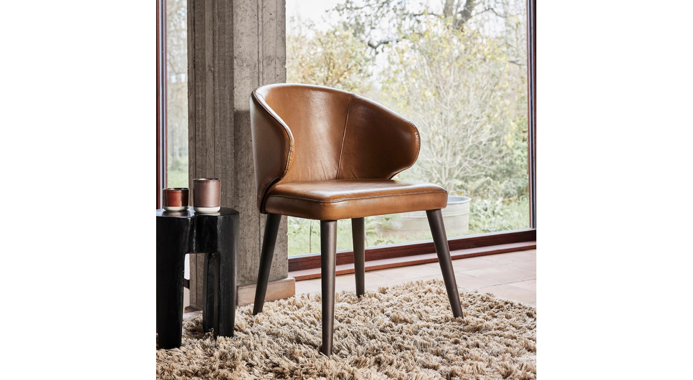 Chaise Jonas En Cuir Personnalisable