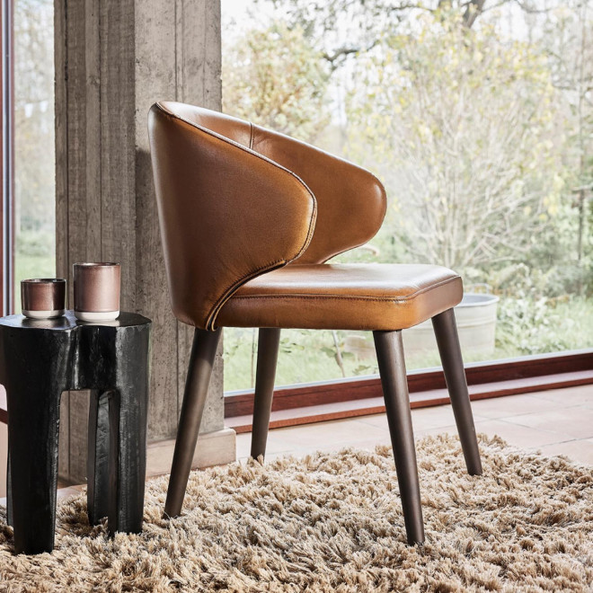 Chaise Jonas En Cuir Personnalisable