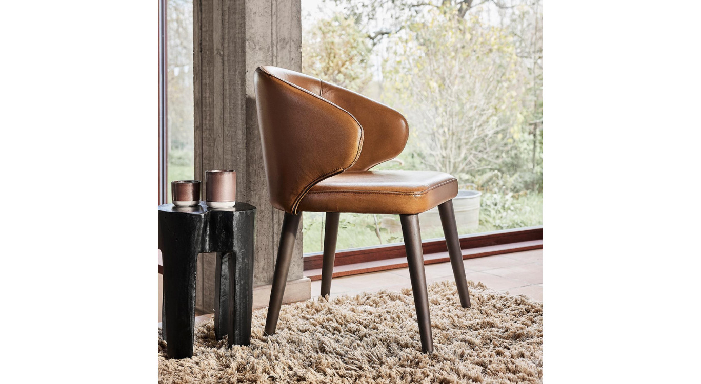 Chaise Jonas En Cuir Personnalisable