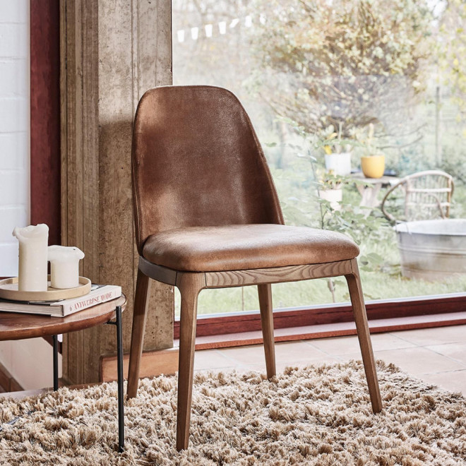 Chaise Jonas En Cuir Personnalisable