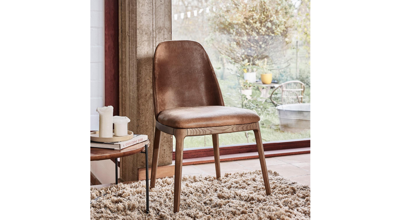 Chaise Jonas En Cuir Personnalisable