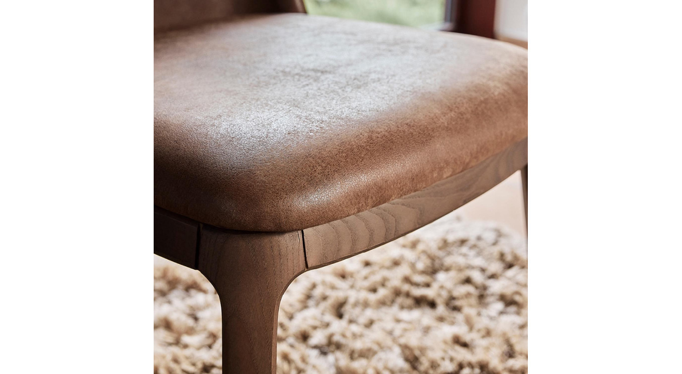 Chaise Jonas En Cuir Personnalisable