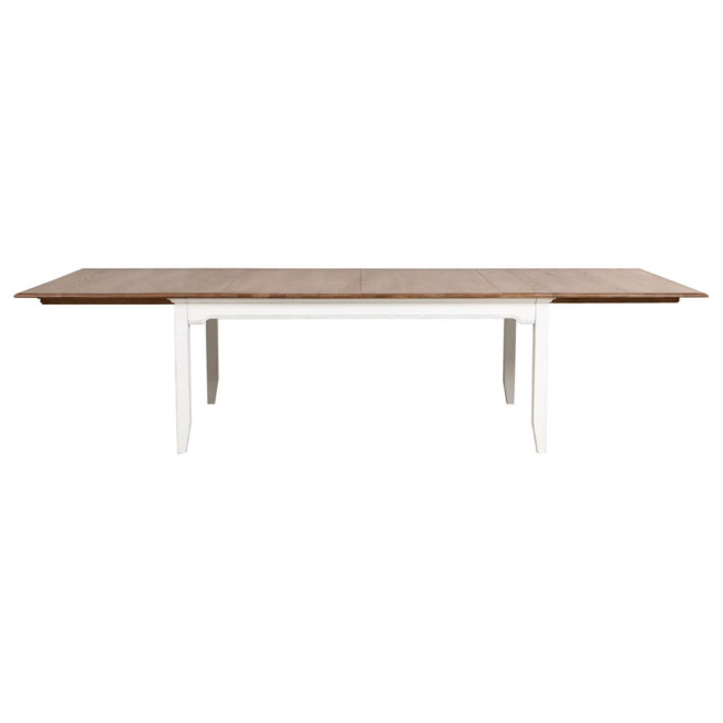 Mesa rectangular extensible para 14 personas