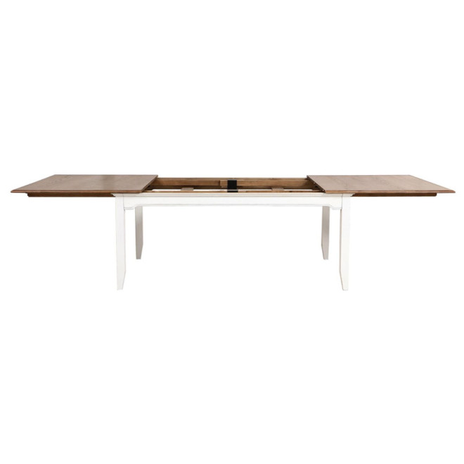 Mesa rectangular extensible para 14 personas