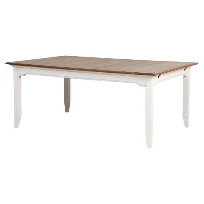 Mesa rectangular extensible para 14 personas
