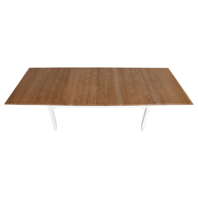 Mesa rectangular extensible para 14 personas