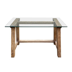 Escritorio de cristal