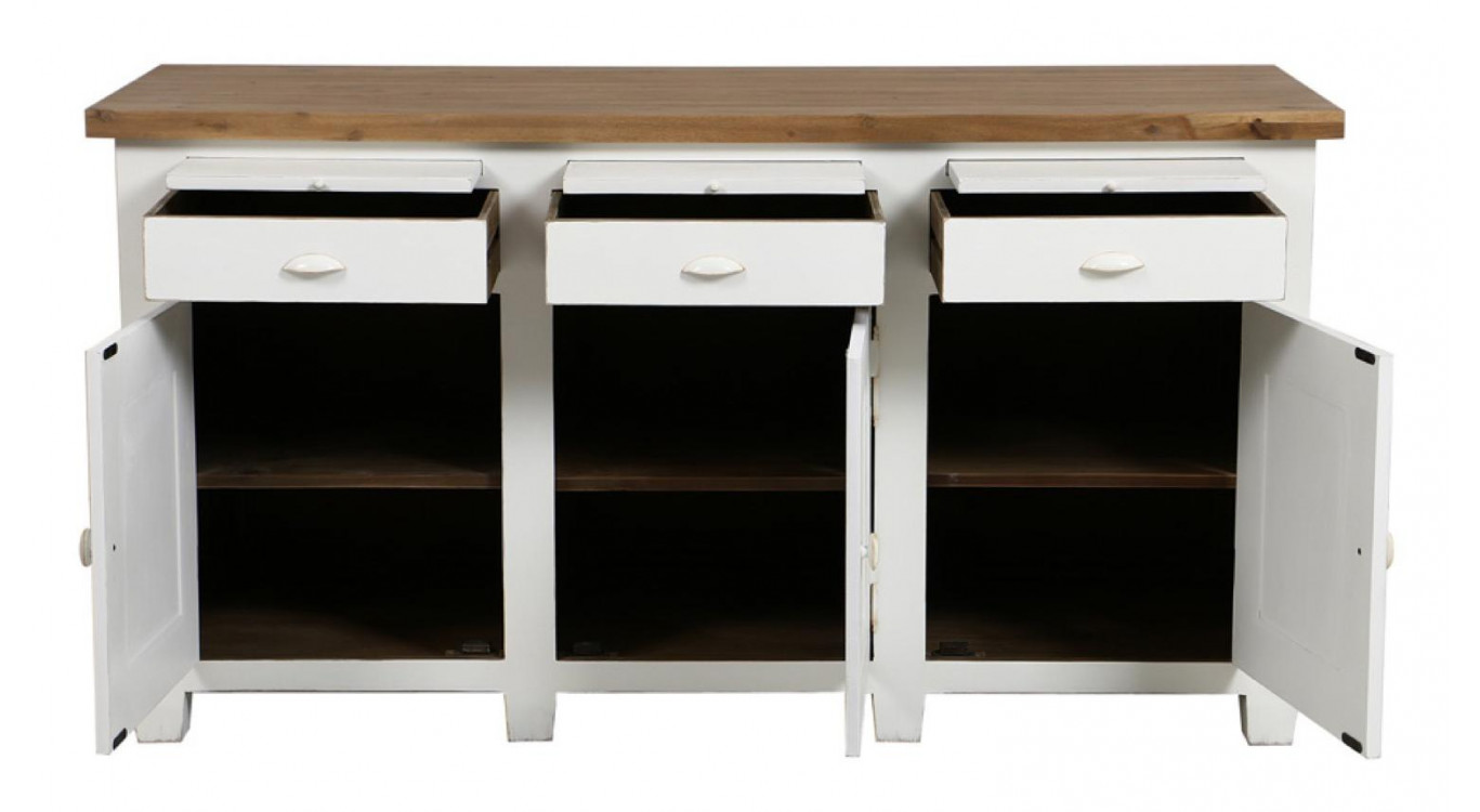 Low De Buffet 3 Türen 3 Schubladen