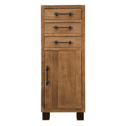 Meuble De Rangement 1 Porte 3 Tiroirs