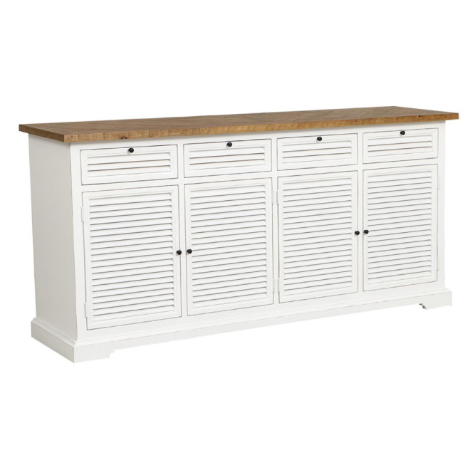 Sideboard 4 Türen 4 Schubladen Holzplatte