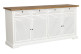 Sideboard 4 Türen 4 Schubladen Holzplatte